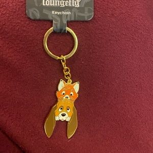 Disney Loungfly Keychain ..Fox and the Hound